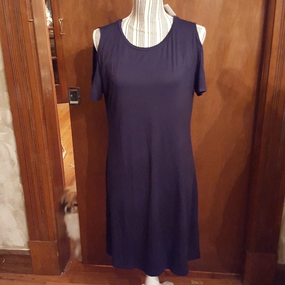 NWT Calvin Klein Navy Blue T-shirt Dress